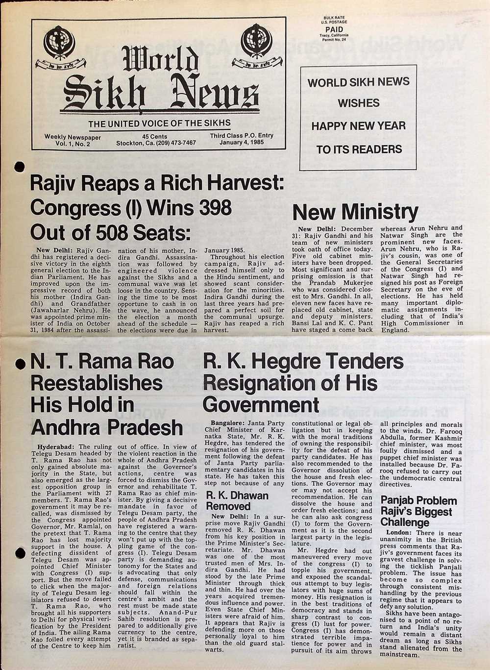 JANUARY 4, 1985