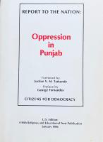 Oppression in PunjabBanned in India