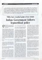 Sikhs have reached point of no return Dr. G.S. Grewal's Interview in 'Scan'