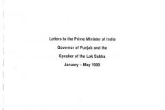 Simranjit Singh Mann Letters to India_January - May 1990