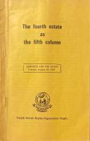 The Fourth Estate as the fifth column