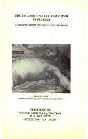 TRUTH ABOUT STATE TERRORISM IN PUNJAB W S N PUBLICATION