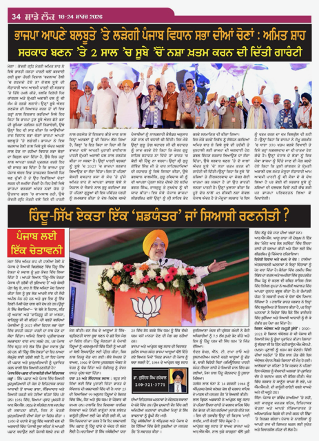 Hindu Sikh Unity is election strategy image