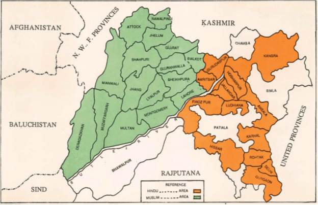 Proposed Boundary Map of Punjab